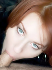 The Art Of Blowjob Porn - Black Hold Up Stockings Lead To A Sensual Blowjob - Camille Crimson